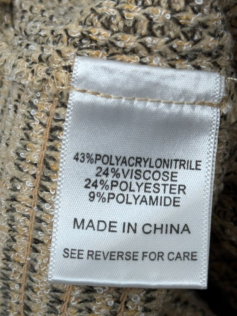 Lucy Paris Crop Tank Top Women's Small Tan Knit Button Front Square Neck - Picture 4 of 10